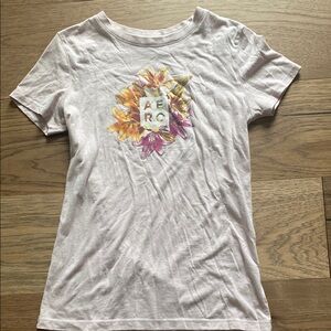 Aeropostale Floral Graphic Tee